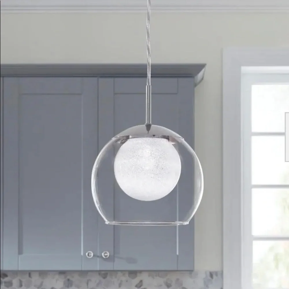 Brand new in box Melinda 40-Watt Equivalence Chrome Integrated LED Mini Pendant - Picture 4 of 6